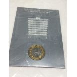 A commemorative 1st Bahrain Grand Prix presentation coin in original bag.