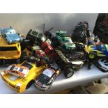 Remote controlled vehicles scrapyard, all untested