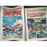 A collection of 1970s UK comics including Victor a