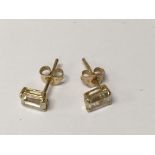 A pair of 9 ct gold stud earrings