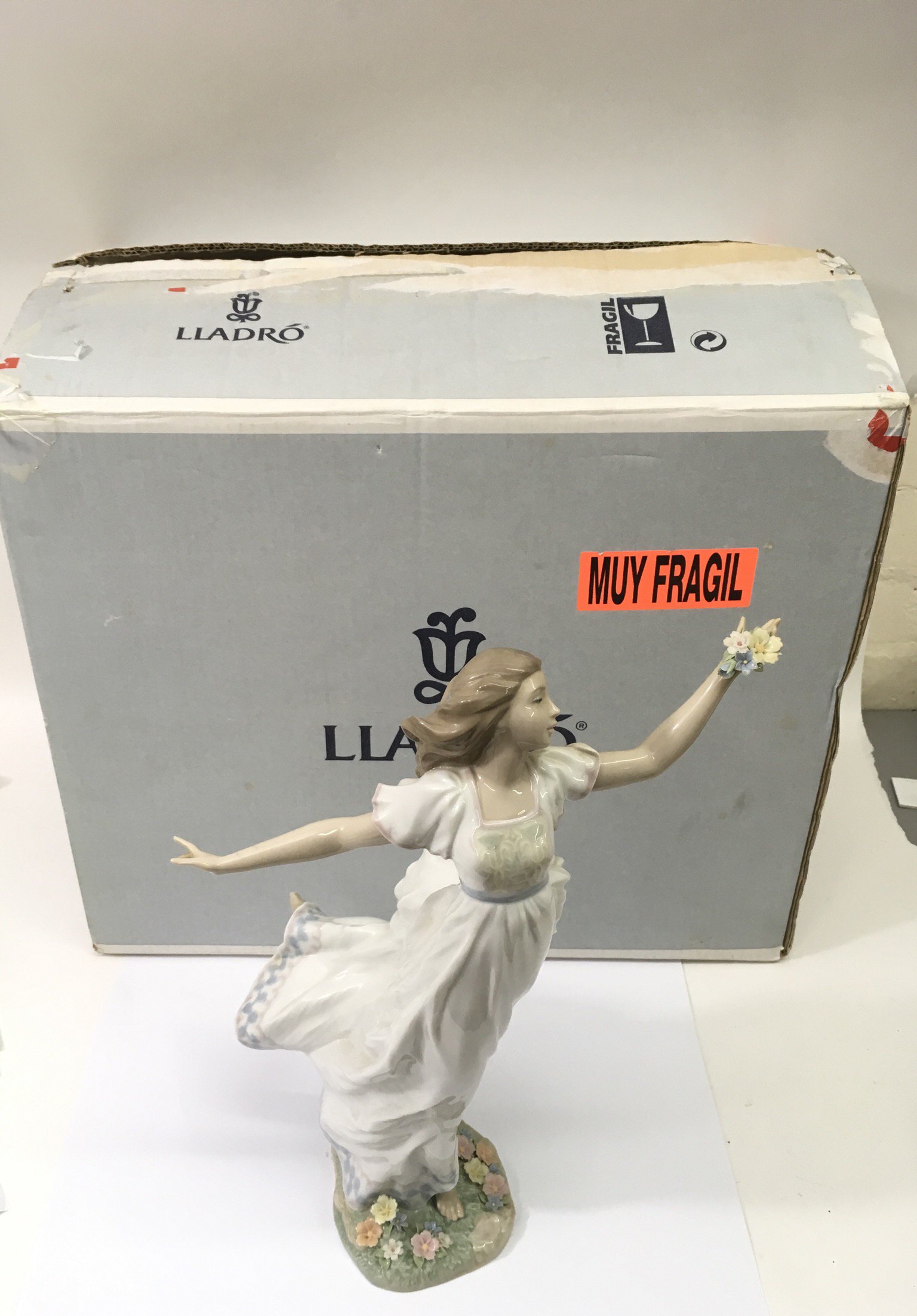 A large boxed Lladro figure 'Allegory of Youth'.Ap