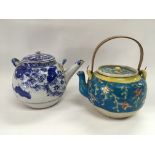 A saki teapot and an antique Japanese teapot (2) -