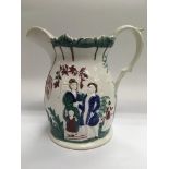 A Victorian Staffordshire 'murder jug', approx 21.