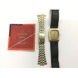 A Gents Omega Constellation watch with replacement
