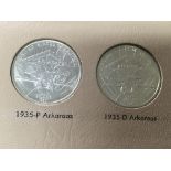 A set of American commemorative half dollars Arkan