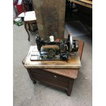 A vintage sewing machine and an Edwardian chamber