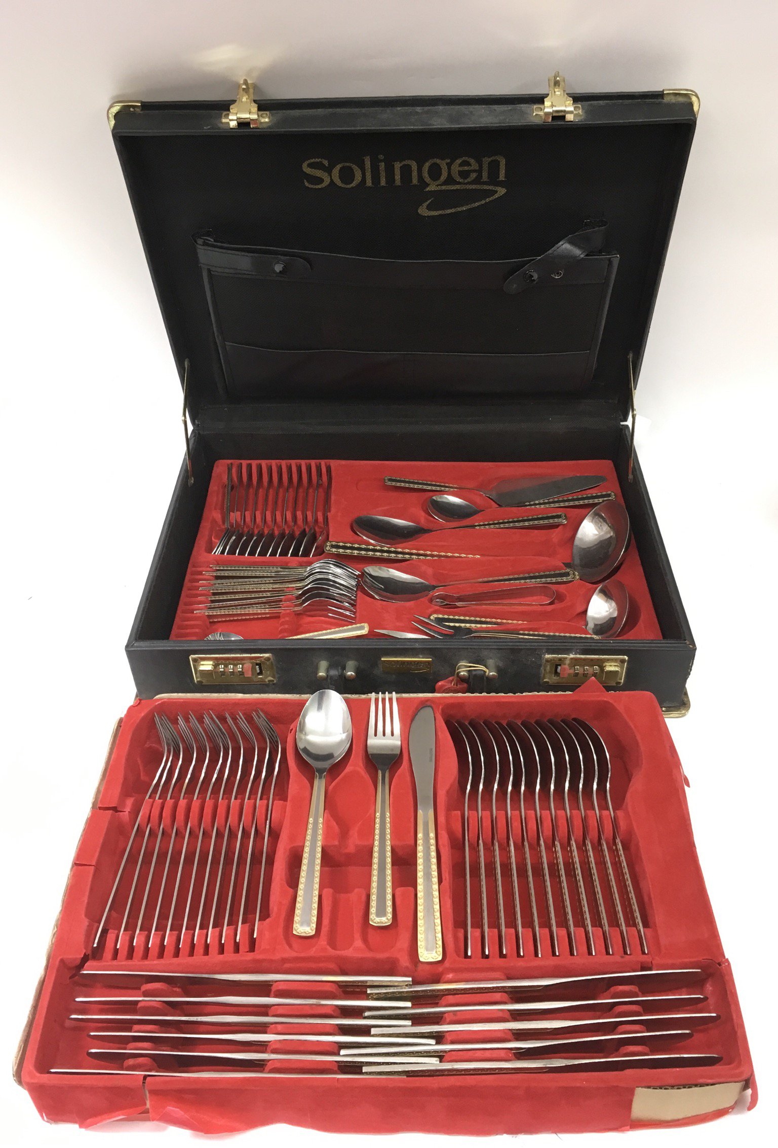 A Solingen steel cutlery set, a/f - Image 2 of 2