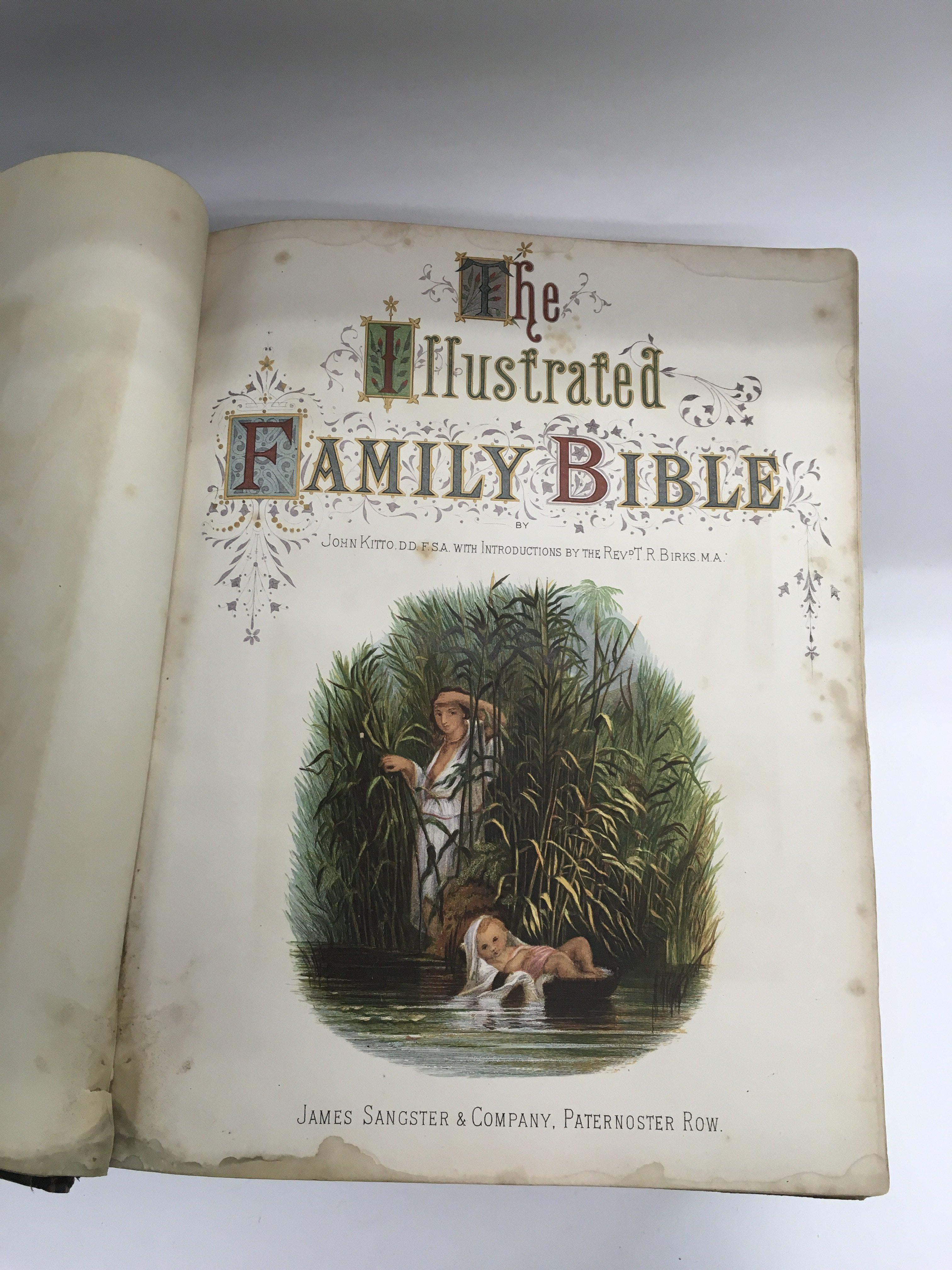 A large illustrated Victorian bible published by J