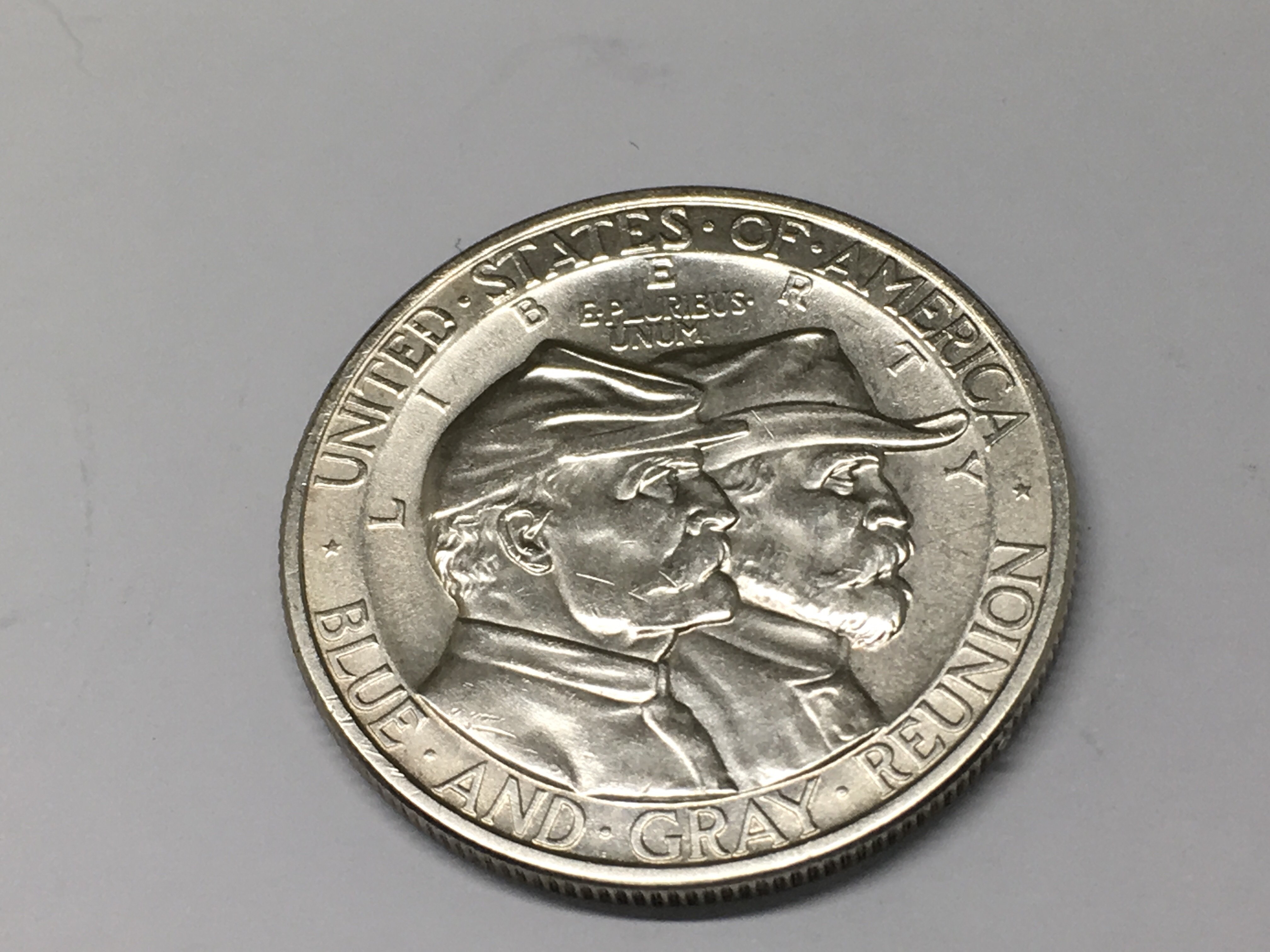 A Rare American commemorative dollar coin. The Bat