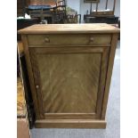 A satinwood cabinet buy Holland & Sons, approx 67cm x 91cm x 41cm.