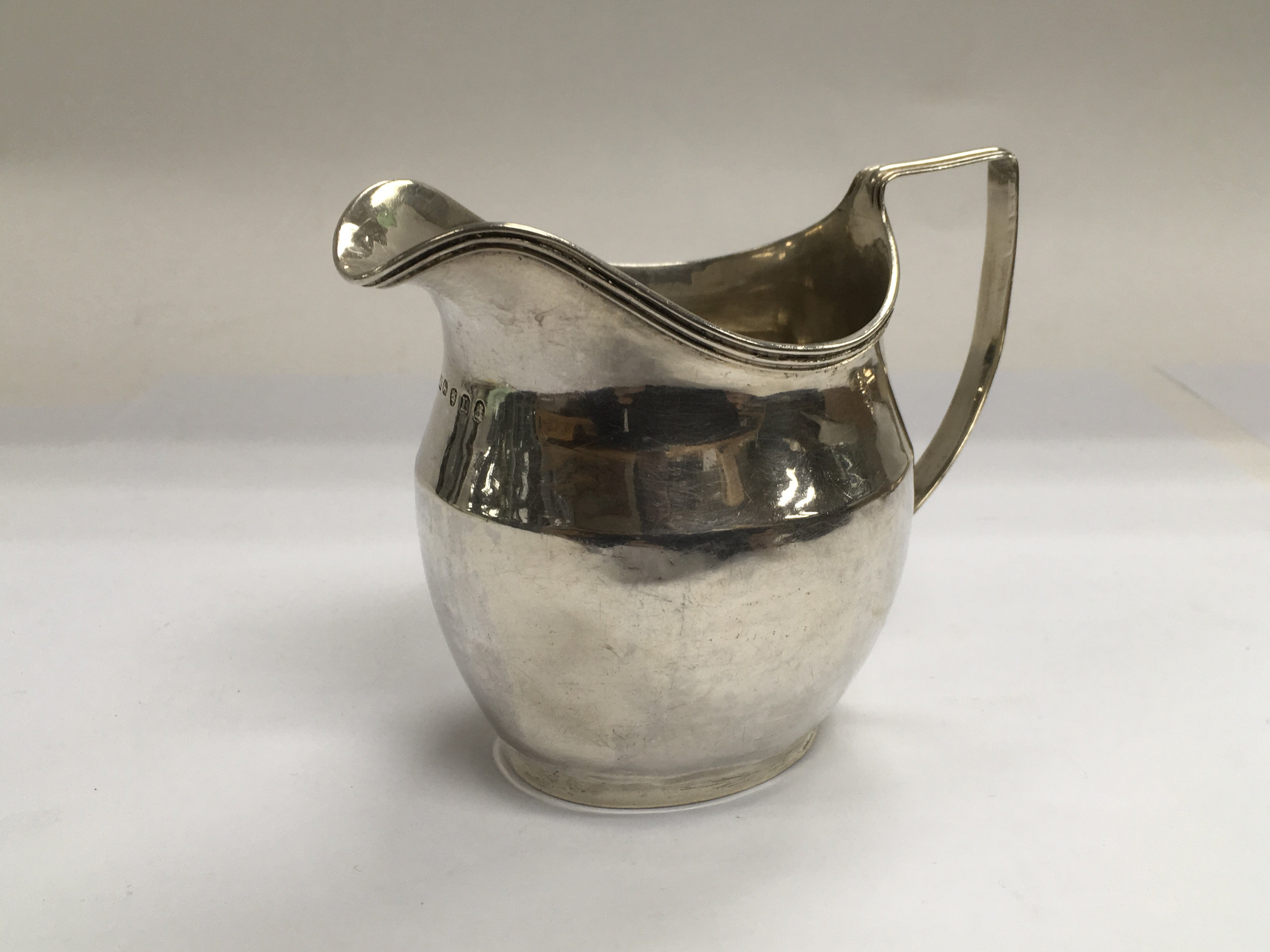 A Georgian silver jug, London 1806.