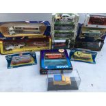A collection of boxed Diecast vehicles including C