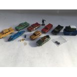 A collection of Diecast vehicles including Dinky,