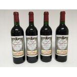 Four bottles of wine. Chateau Rauzan-Gassies 1997.