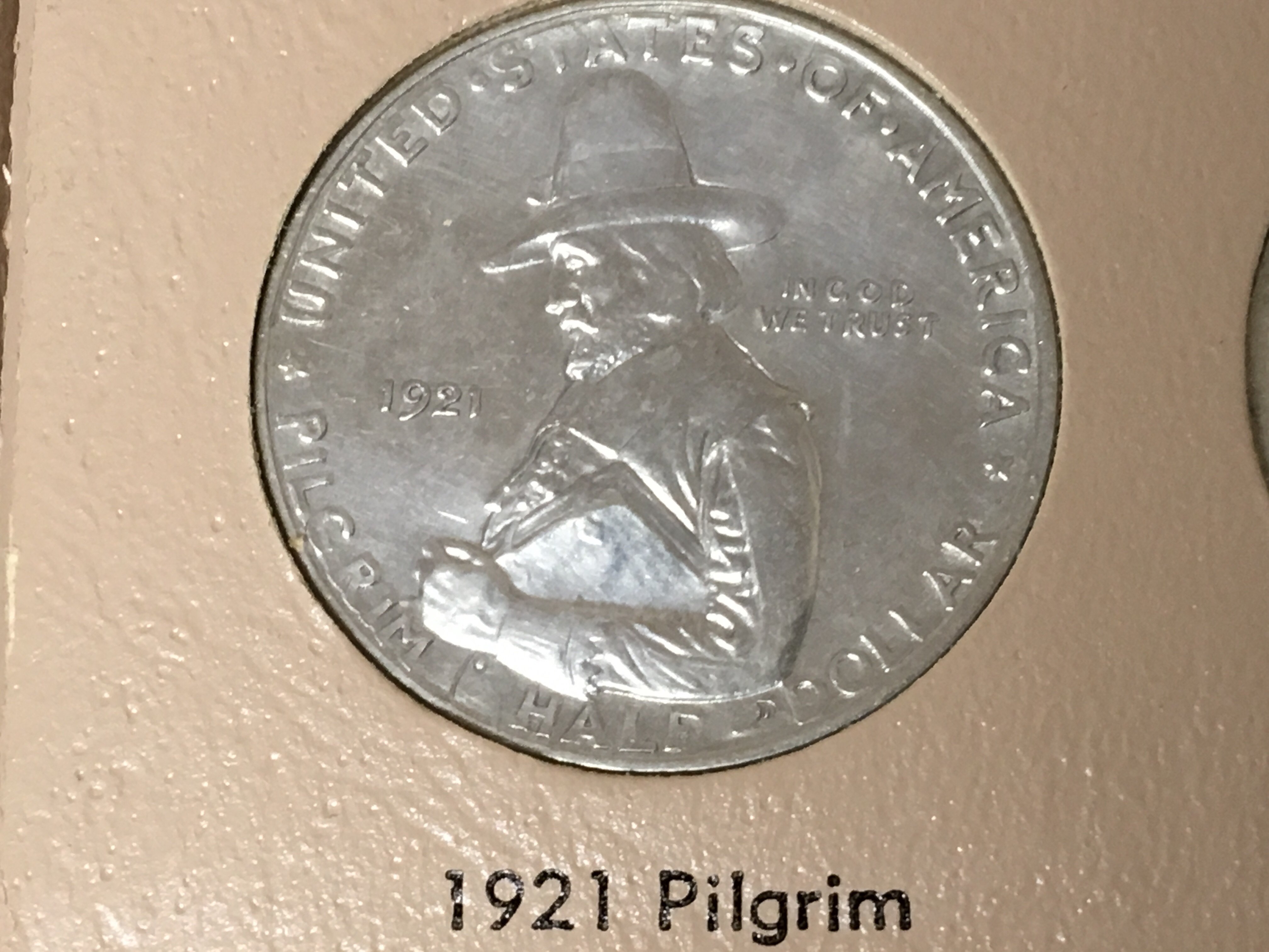 A 1921 American Commemorative half dollar the 1921