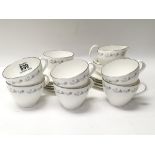 A Royal Worcester bone China tea set Bridal Lace s