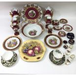A collection of Limoges porcelain plus two Royal A