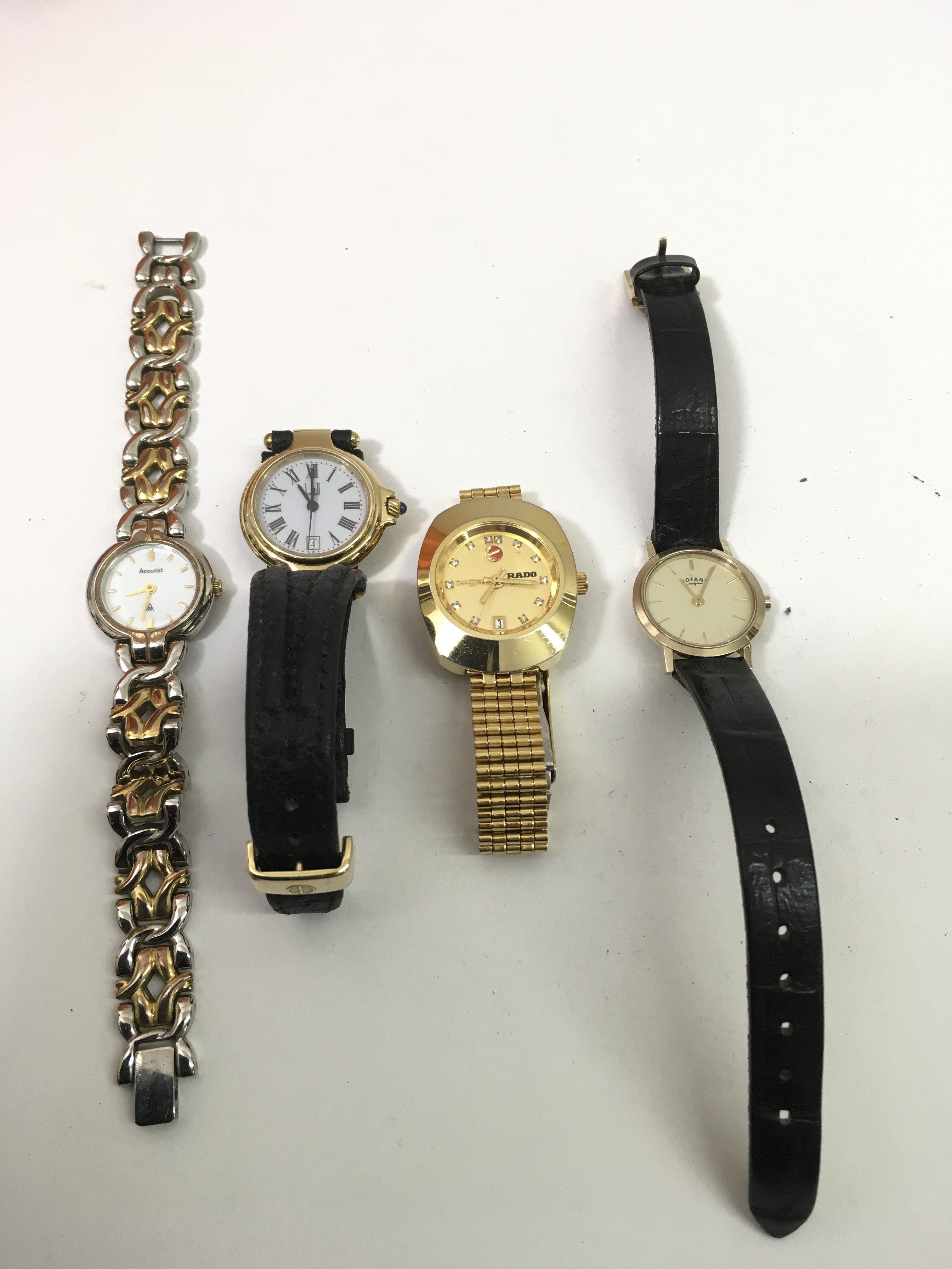 Four watches including Rado and Dunhill