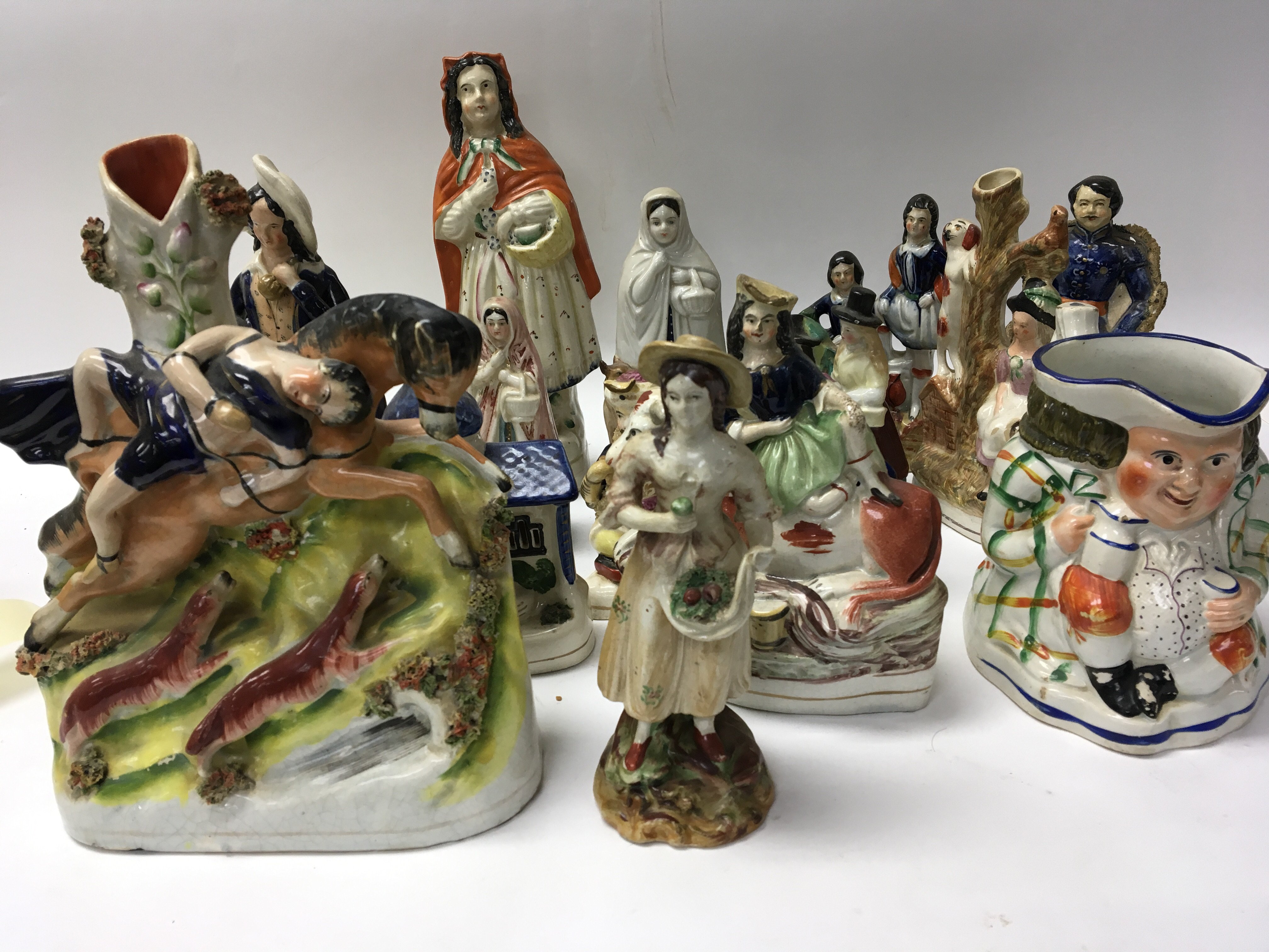 A collection of genuine Victorian hand painted 19t