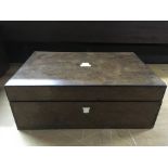 A walnut writing box - NO RESERVE