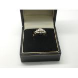 An 18ct gold diamond ring, approx 3.1g.