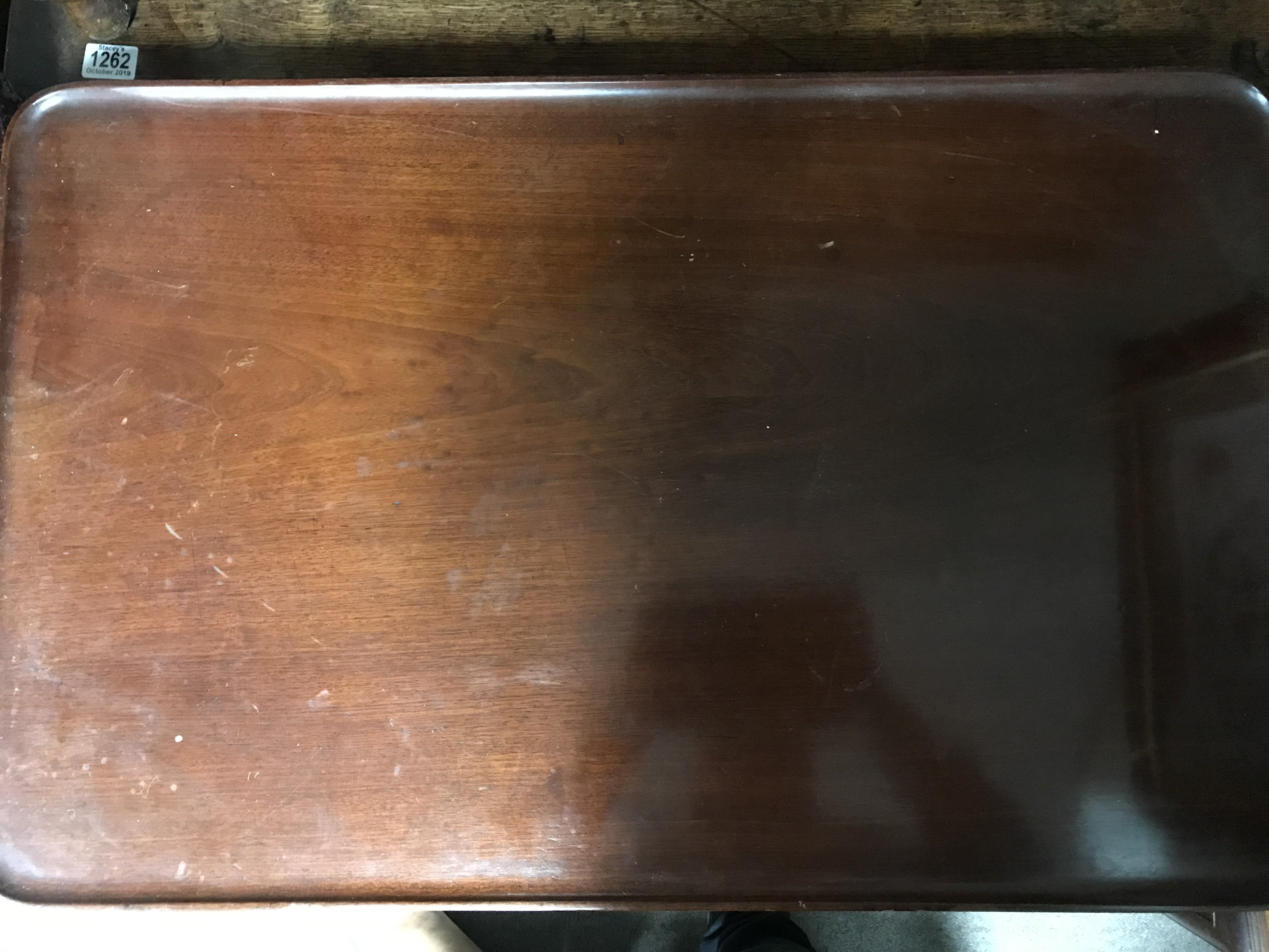 A Walnut George II Irish table with a single drawe - Image 2 of 3