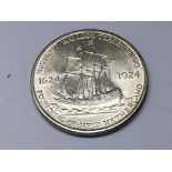 An American Commemorative half dollar coin. The 19