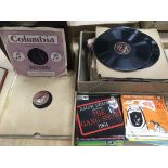 A collection of 78rpm records and 7inch singles, v