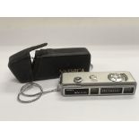 A Yashica Atoron mini spy camera.