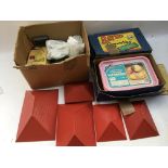 Bayko building set, a box of various Bayko parts ,