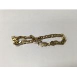 A 9 ct gold bracelet 14 grams approx