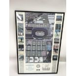 A 1989 framed Wimbledon tennis ticket montage - NO