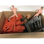 A mixed box of Action man , including figures with