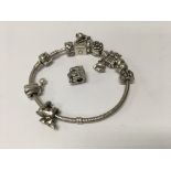 A pandora charm bracelet