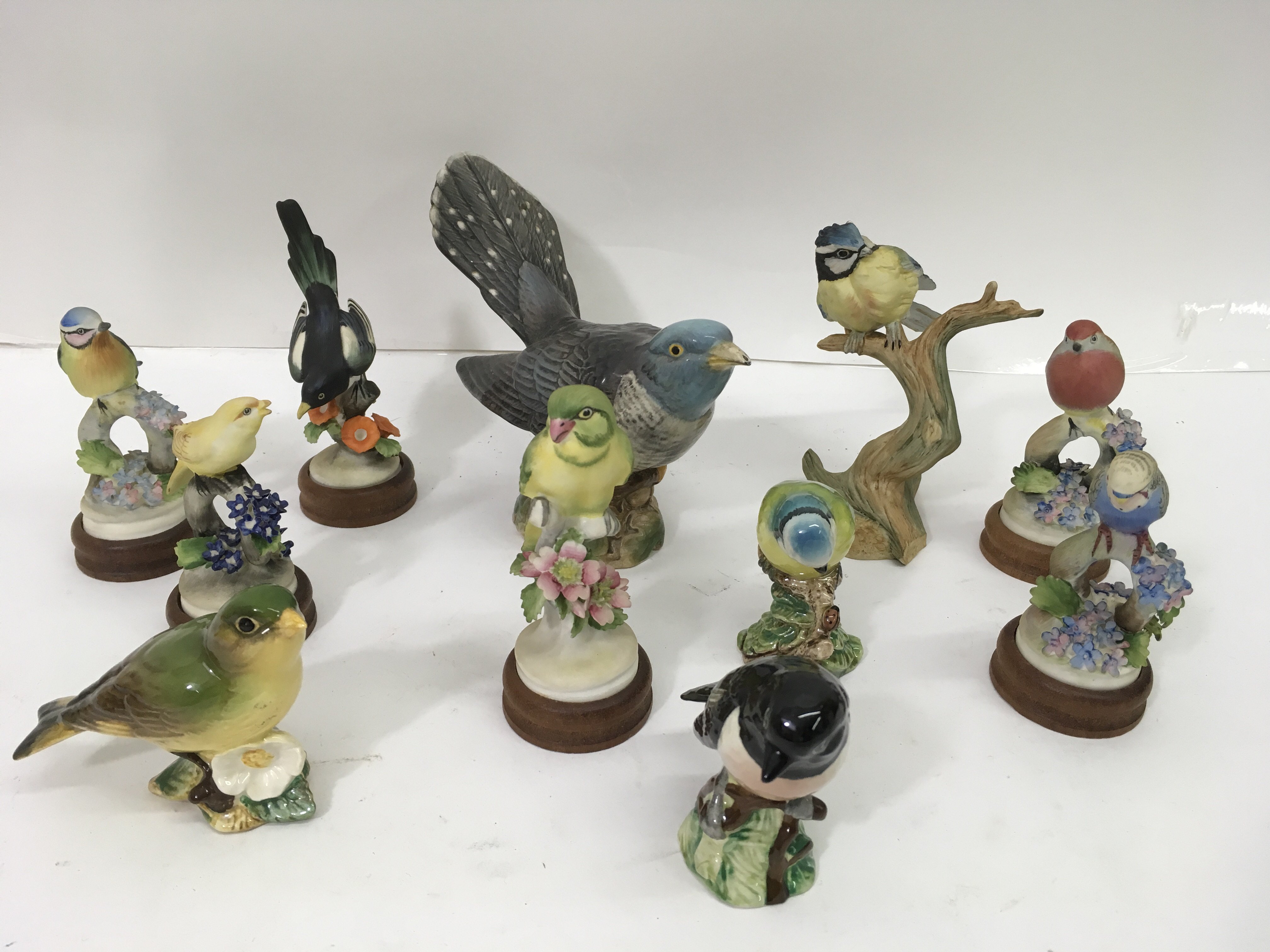 A group of Beswick and Royal Adderley birds includ