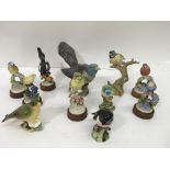 A group of Beswick and Royal Adderley birds includ