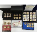 A collection of Commemorative proof coins of milit