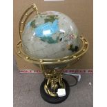 A large luminating, rotating specimen globe, approx height 65c