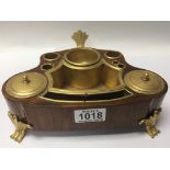 A Quality French Second Empire gilt metal and waln