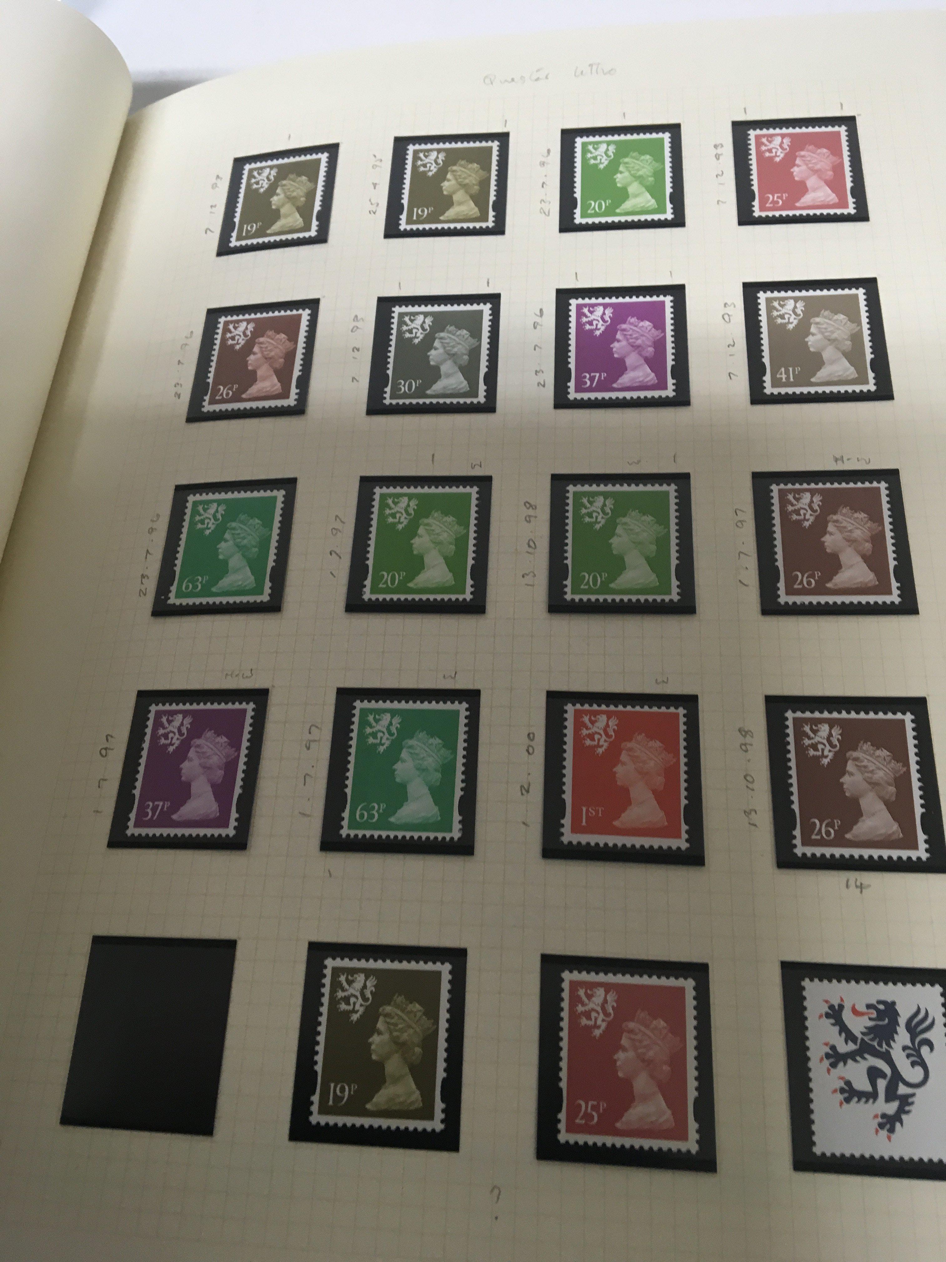 A collection of four stamp albums including QEII C - Image 2 of 4