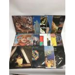 A small collection of LPs by various artists inclu