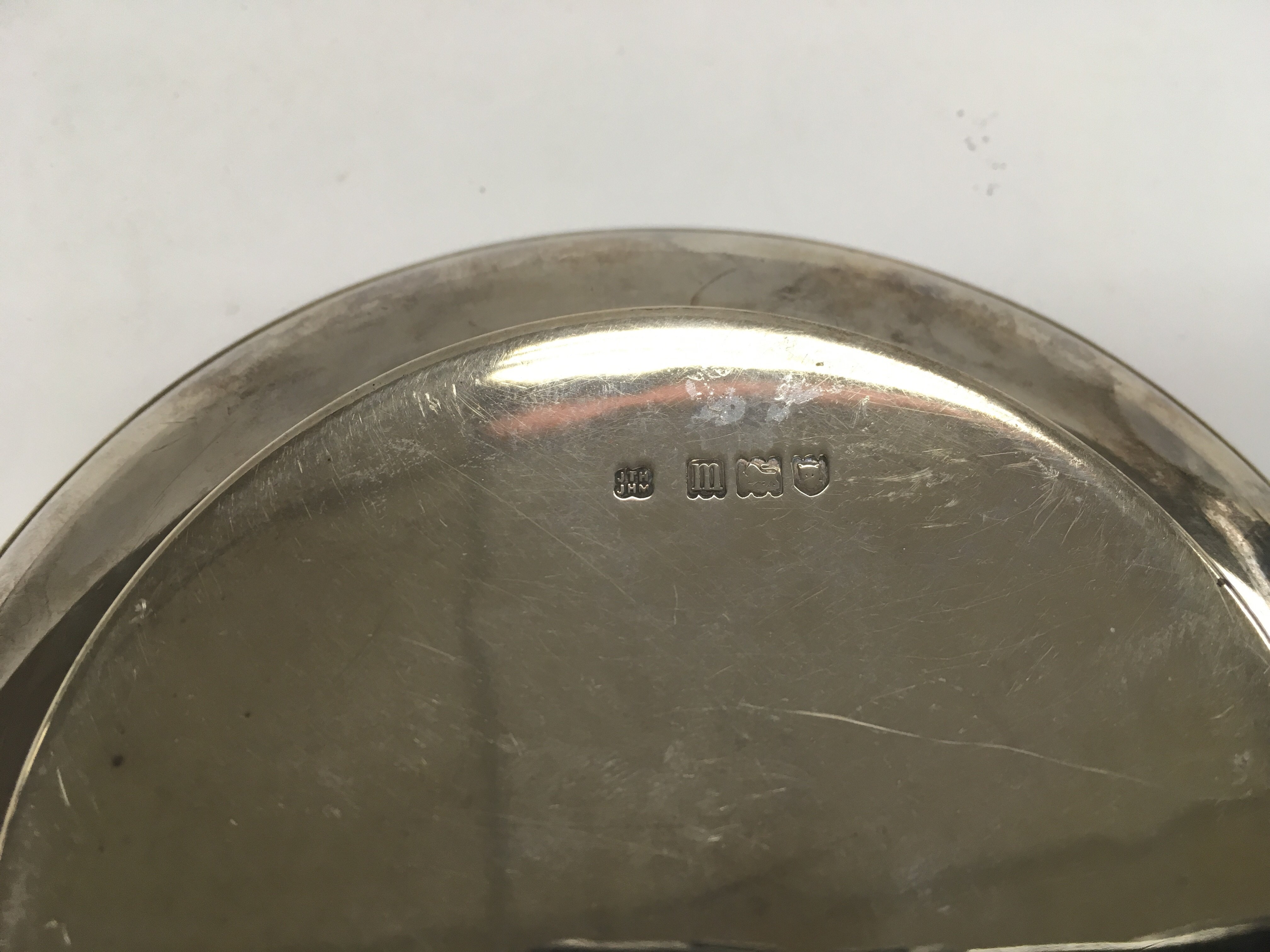 A circular silver dish, London hallmarks, approx d - Image 2 of 2