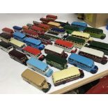 A collection of loose die cast vehicles including