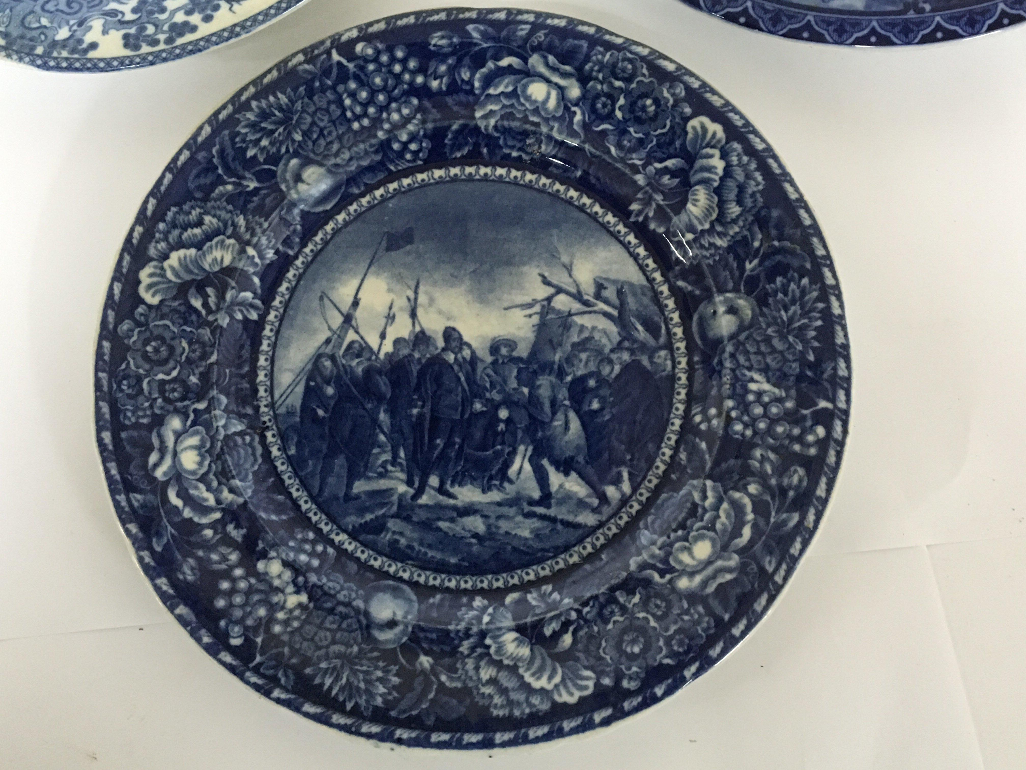 Three quality 19th century English blue and white - Image 2 of 7