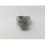 A good quality modern style diamond cluster ring s
