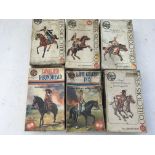 Airfix, boxed model kits of soldiers on horseback,