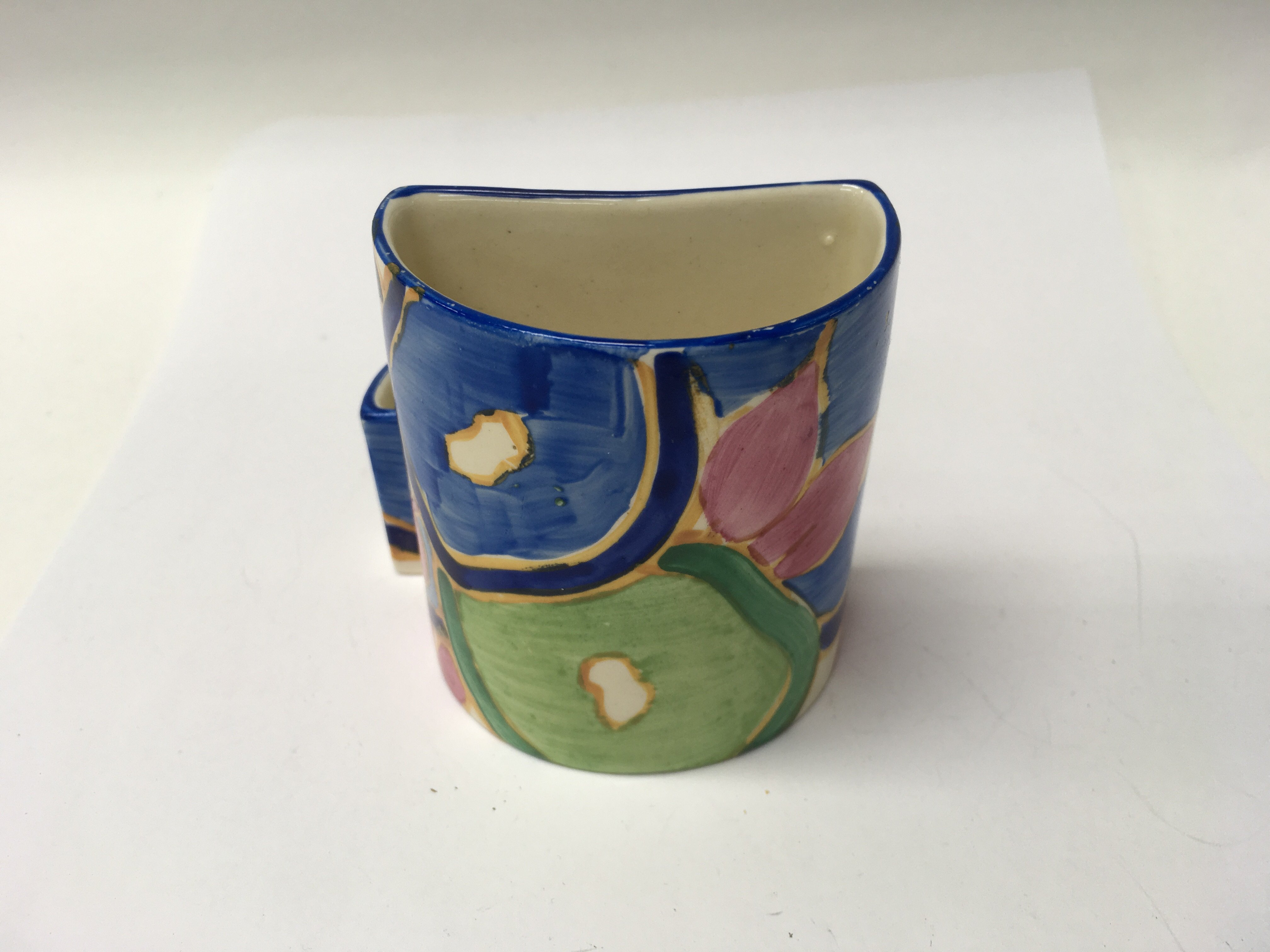 A Clarice Cliff Blue chintz 463 cigarette match ho - Image 2 of 2