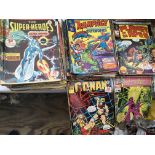 A collection of Marvel comics including, The Super