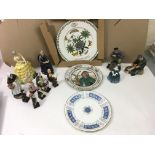 A large Portmeirion collector's plate and Royal Do