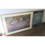 A large framed Monet print and a Royal Academy of